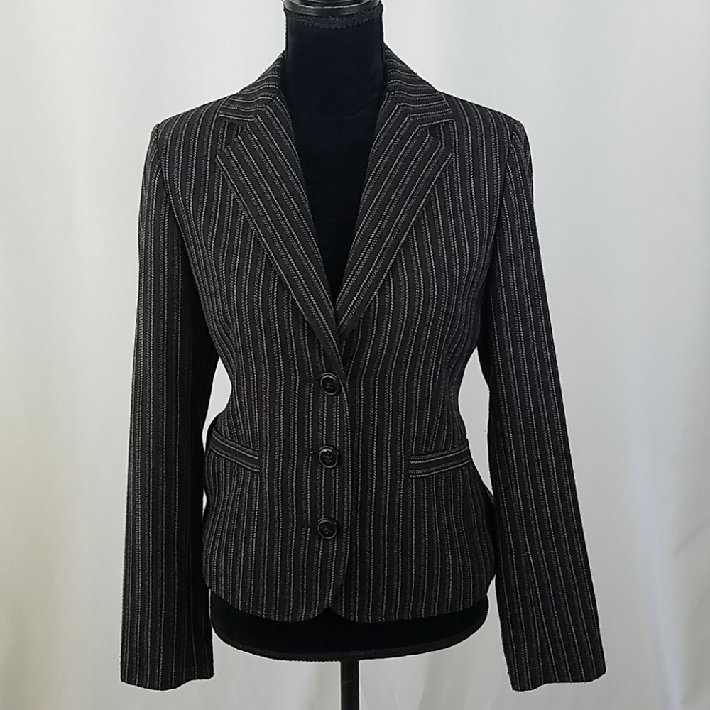CAbi #364 women 6‎ Joey Leopard lined blazer jacket